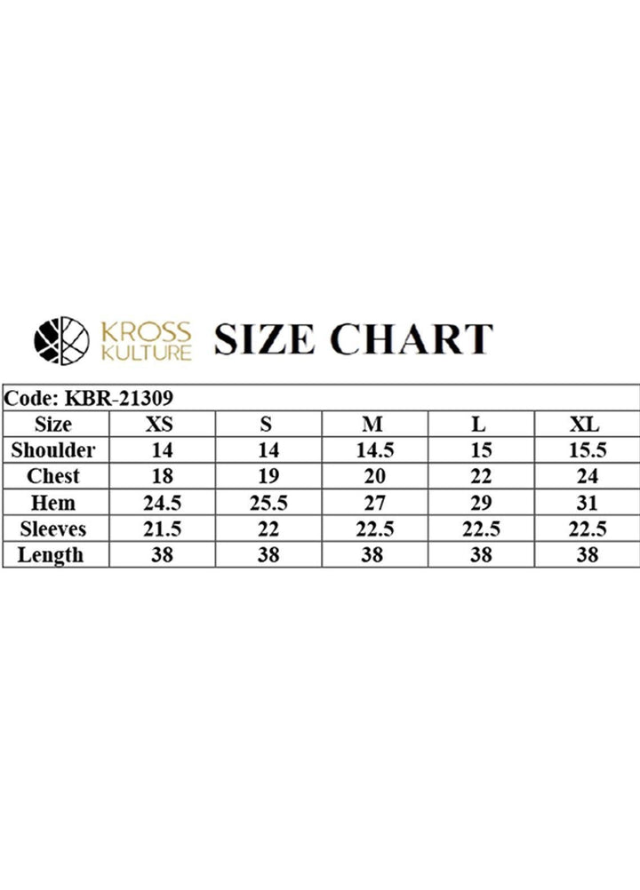 Kross Kulture Casual Pret  Cambric Shirt KBR-21309