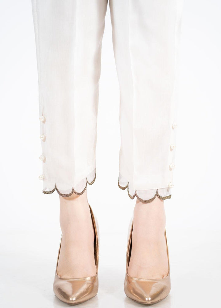 Kross Kulture Pret  Viscose Bottoms KTR-21861 B (Off-White)