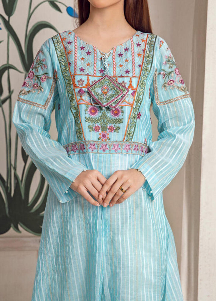 Kross Kulture Luxury Pret  Cotton Shirt KX-21326 Sky Blue