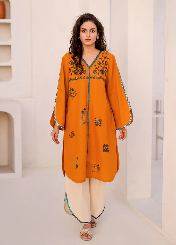 Kross Kulture Pret Embroidered Cotton 2 Piece Suit 0001382-Mus