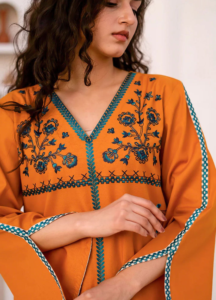 Kross Kulture Pret Embroidered Cotton 2 Piece Suit 0001382-Mus