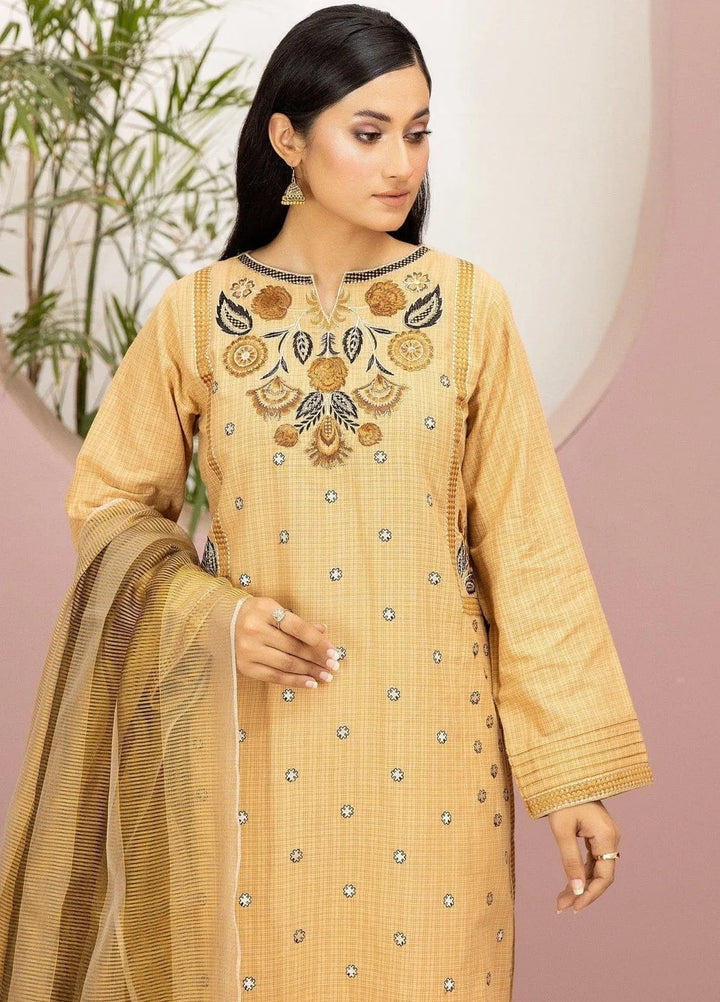 Kross Kulture Pret Embroidered Cotton Net 3 Piece Suit 0001296-Nup