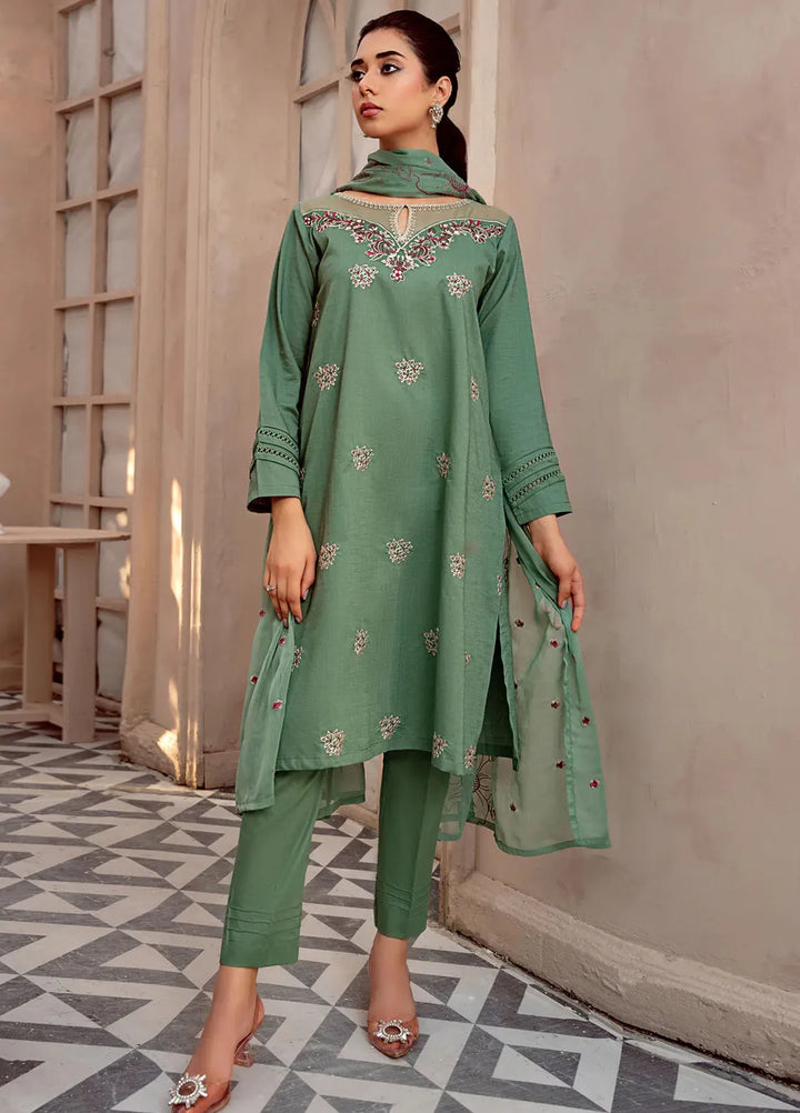 Kross Kulture Pret Embroidered Lawn 3 Piece Suit Ella KE-00675