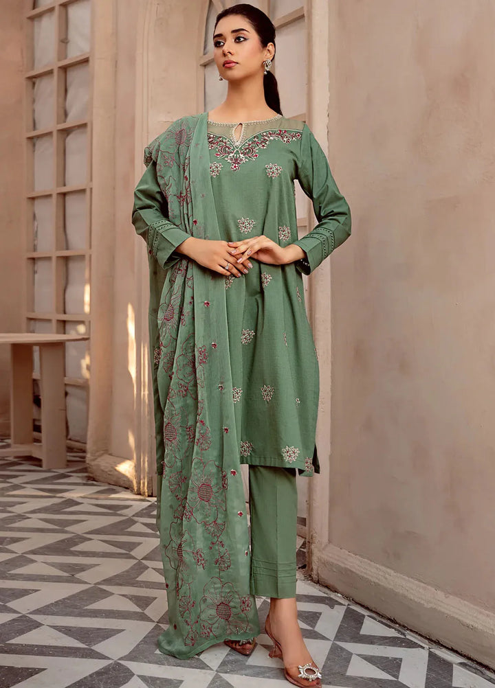 Kross Kulture Pret Embroidered Lawn 3 Piece Suit Ella KE-00675