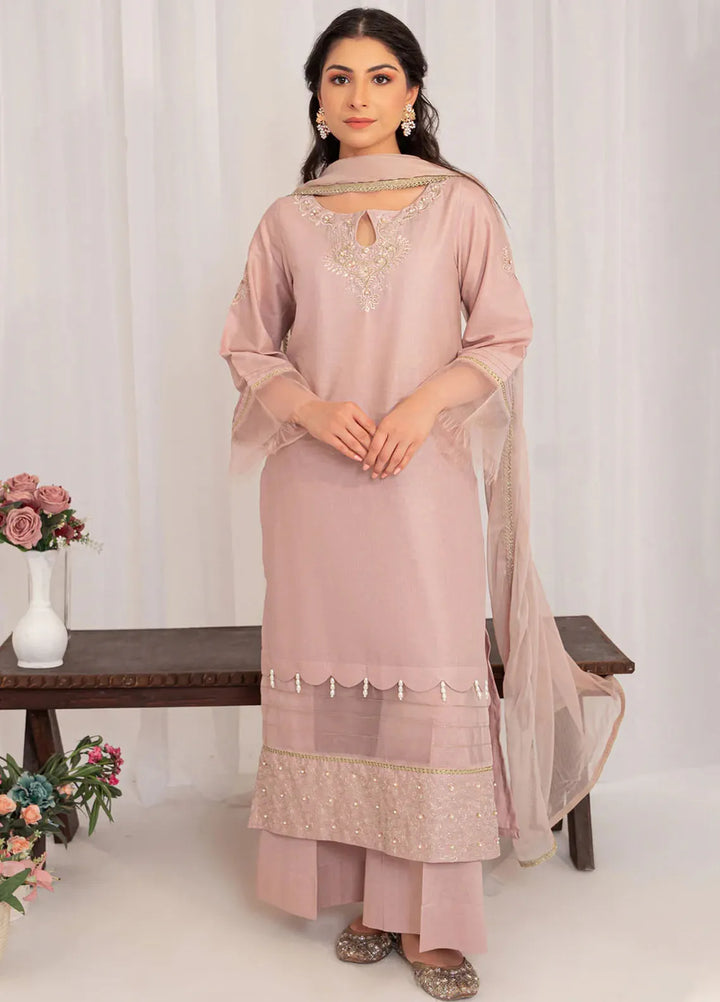 Kross Kulture Pret Embroidered Lawn 3 Piece Suit Mor KKSG-00782