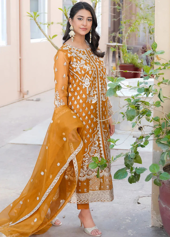 Kross Kulture Pret Embroidered Organza 3 Piece Suit Kiara KLX-00523