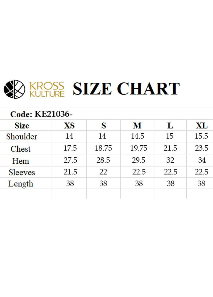 Kross Kulture Formal Pret Embroidered Viscose Shirt KE-21036