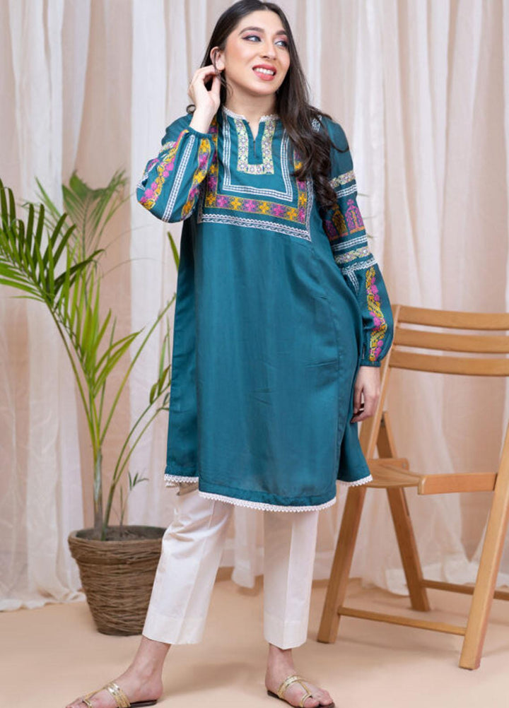 Kross Kulture Formal Pret Embroidered Viscose Shirt KE-21339