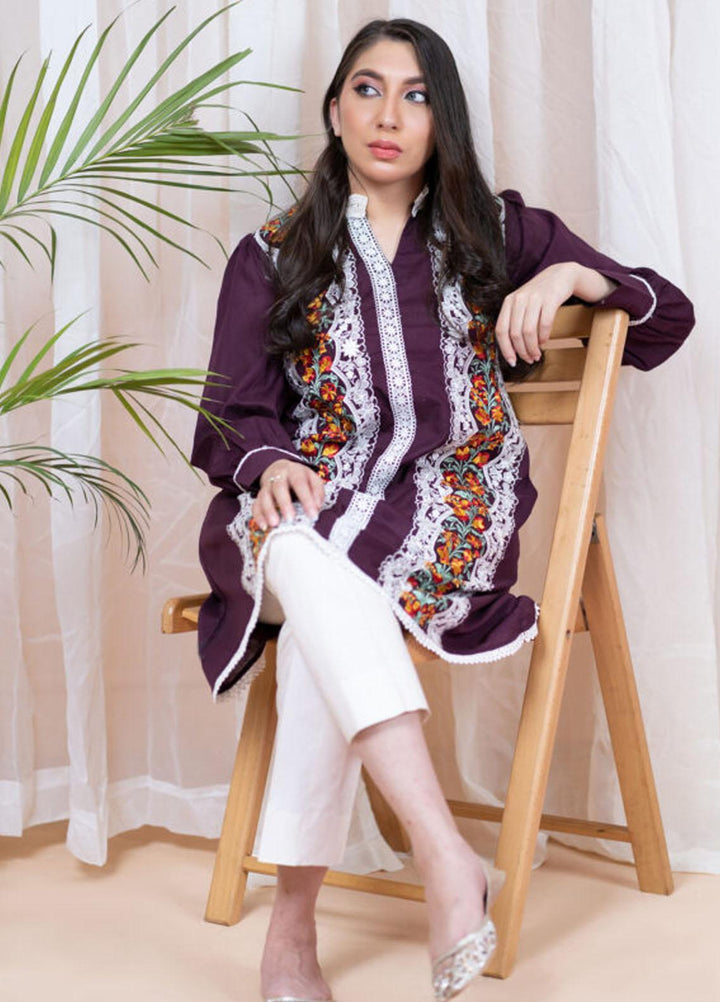 Kross Kulture Formal Pret Embroidered Cambric Shirt KE-21361