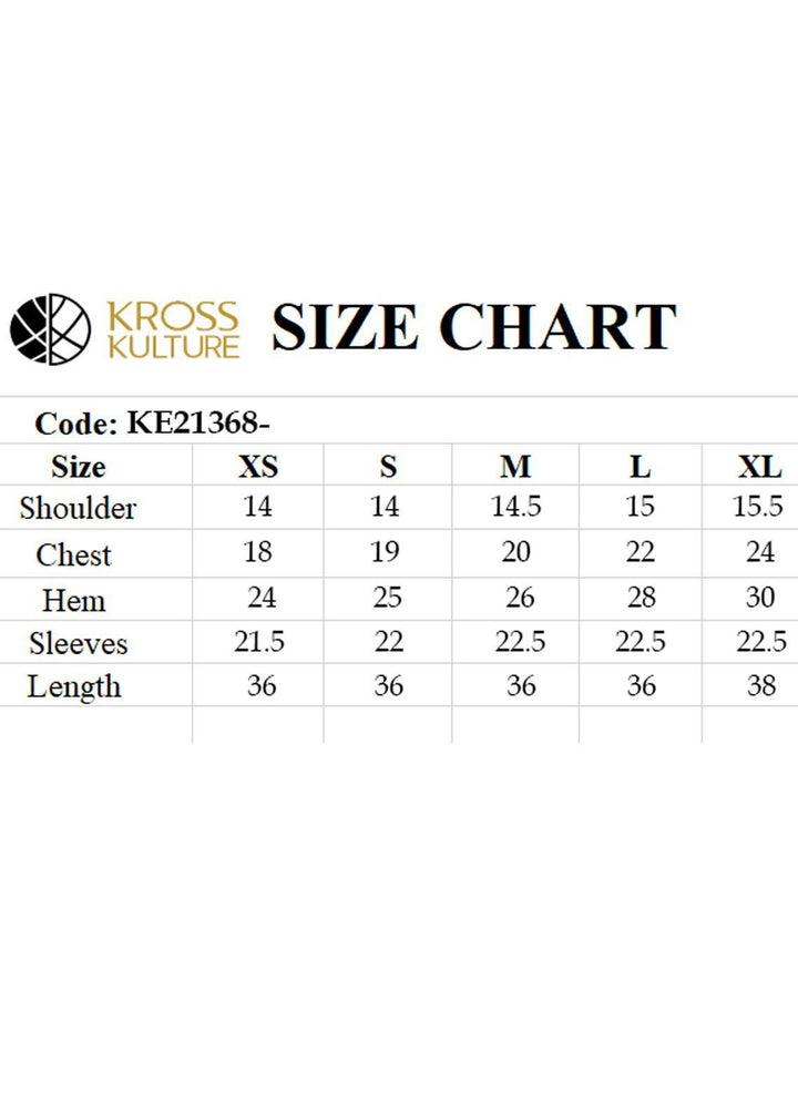 Kross Kulture Formal Pret Embroidered Viscose Shirt KE-21368