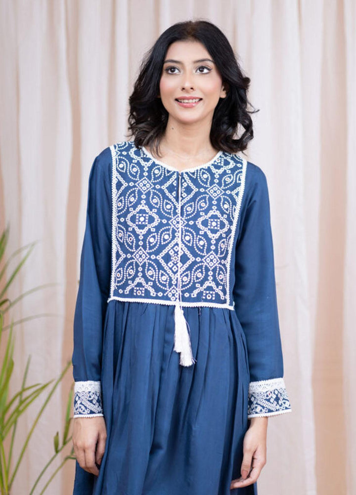 Kross Kulture Formal Pret Embroidered Viscose Frock KE-21045