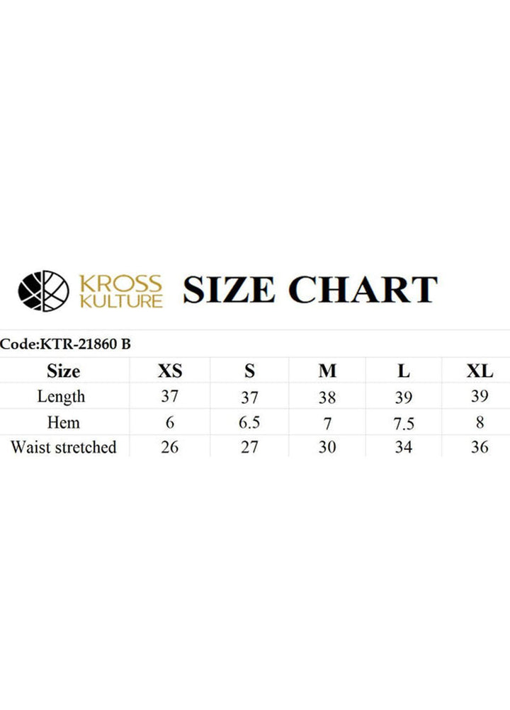 Kross Kulture Pret  Viscose Bottoms KTR-21860 A (Black)