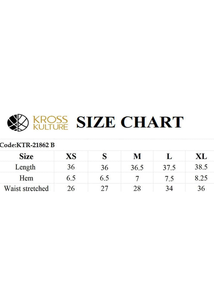 Kross Kulture Pret  Viscose Bottoms KTR-21862 B (Warm Beige)