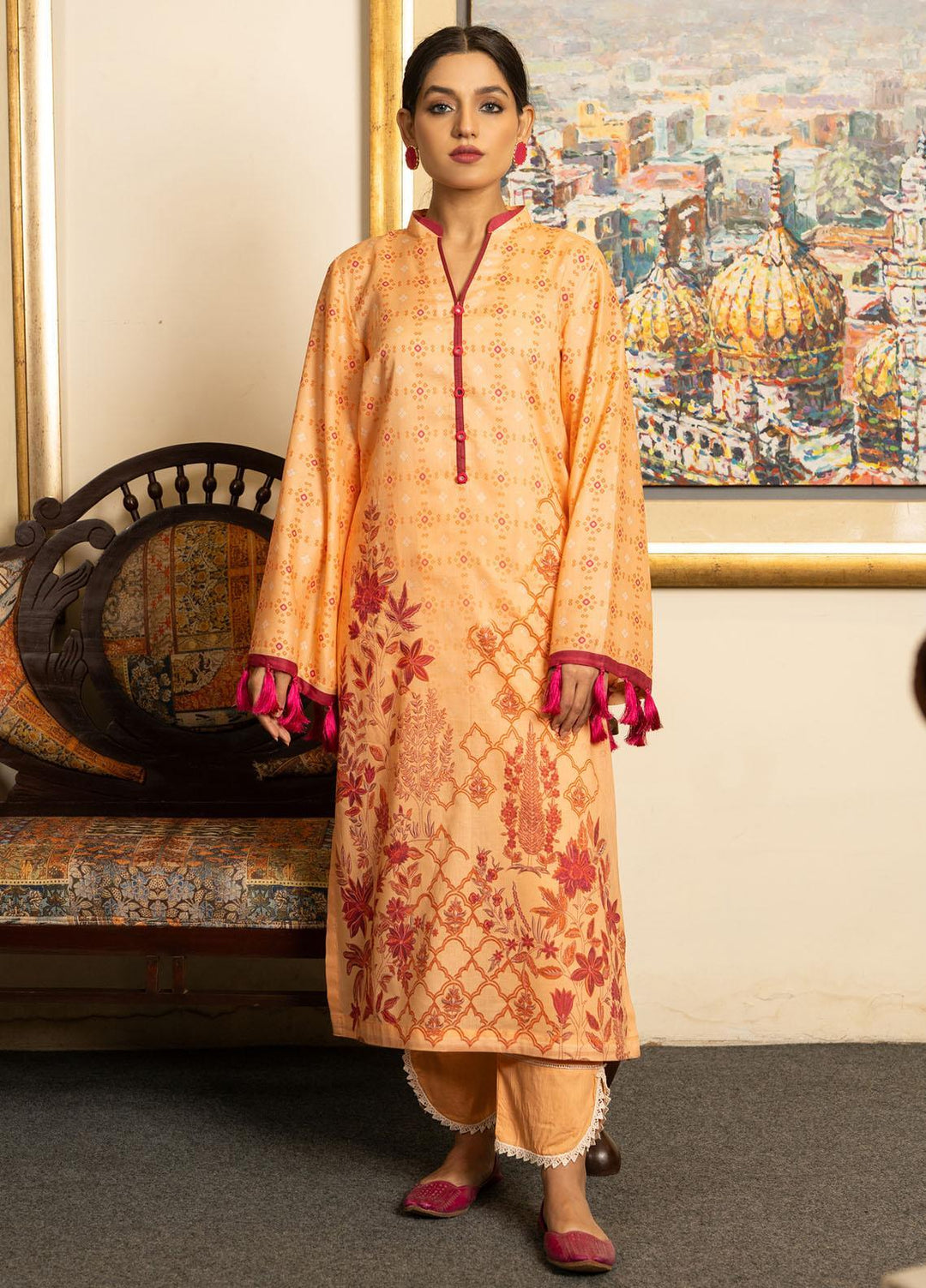 Kross Kulture Printed Lawn  Unstitched Shirt KK22RKU SU1-02 - Summer Collection