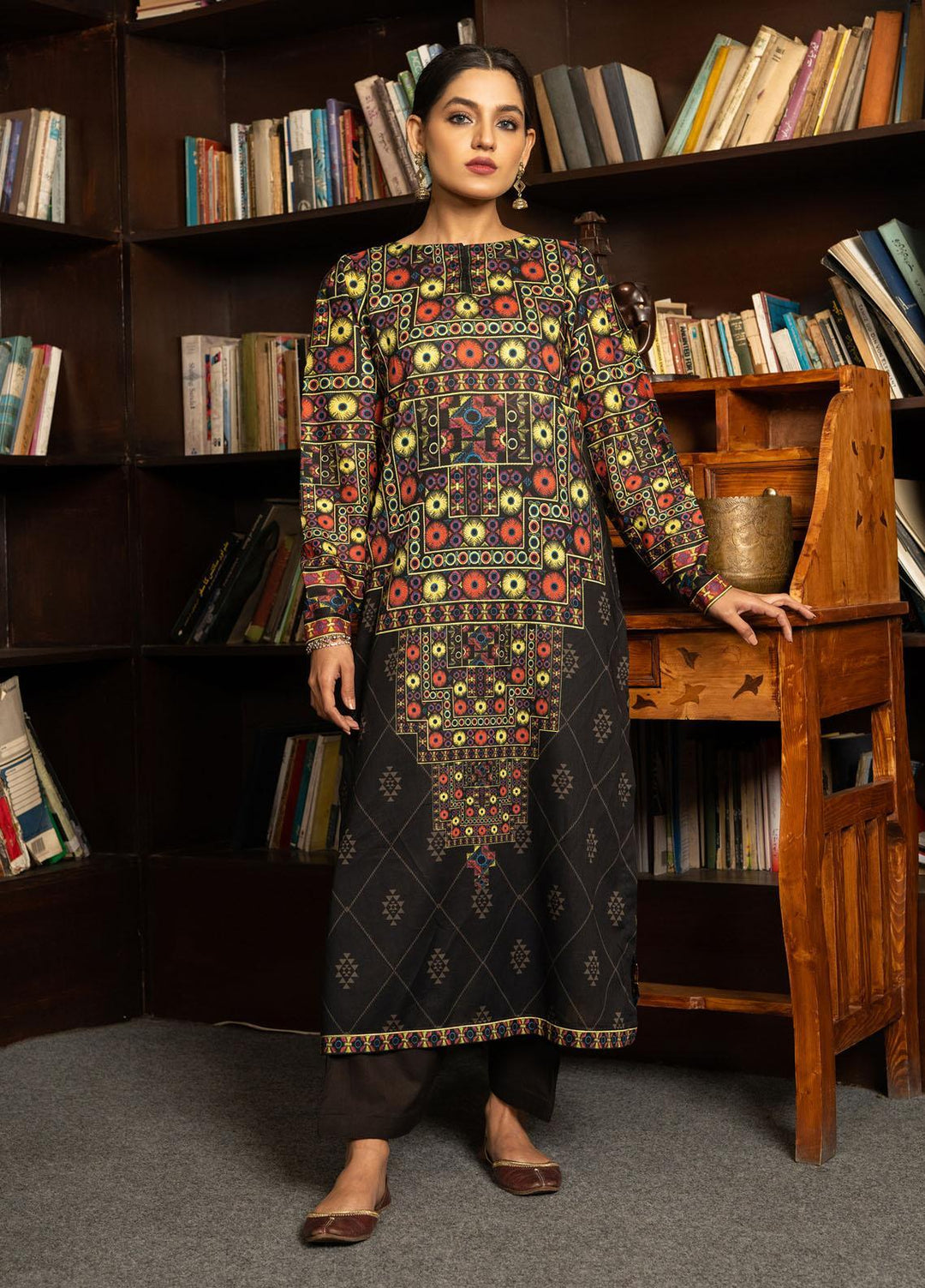 Kross Kulture Printed Lawn  Unstitched Shirt KK22RKU SU1-03 - Summer Collection