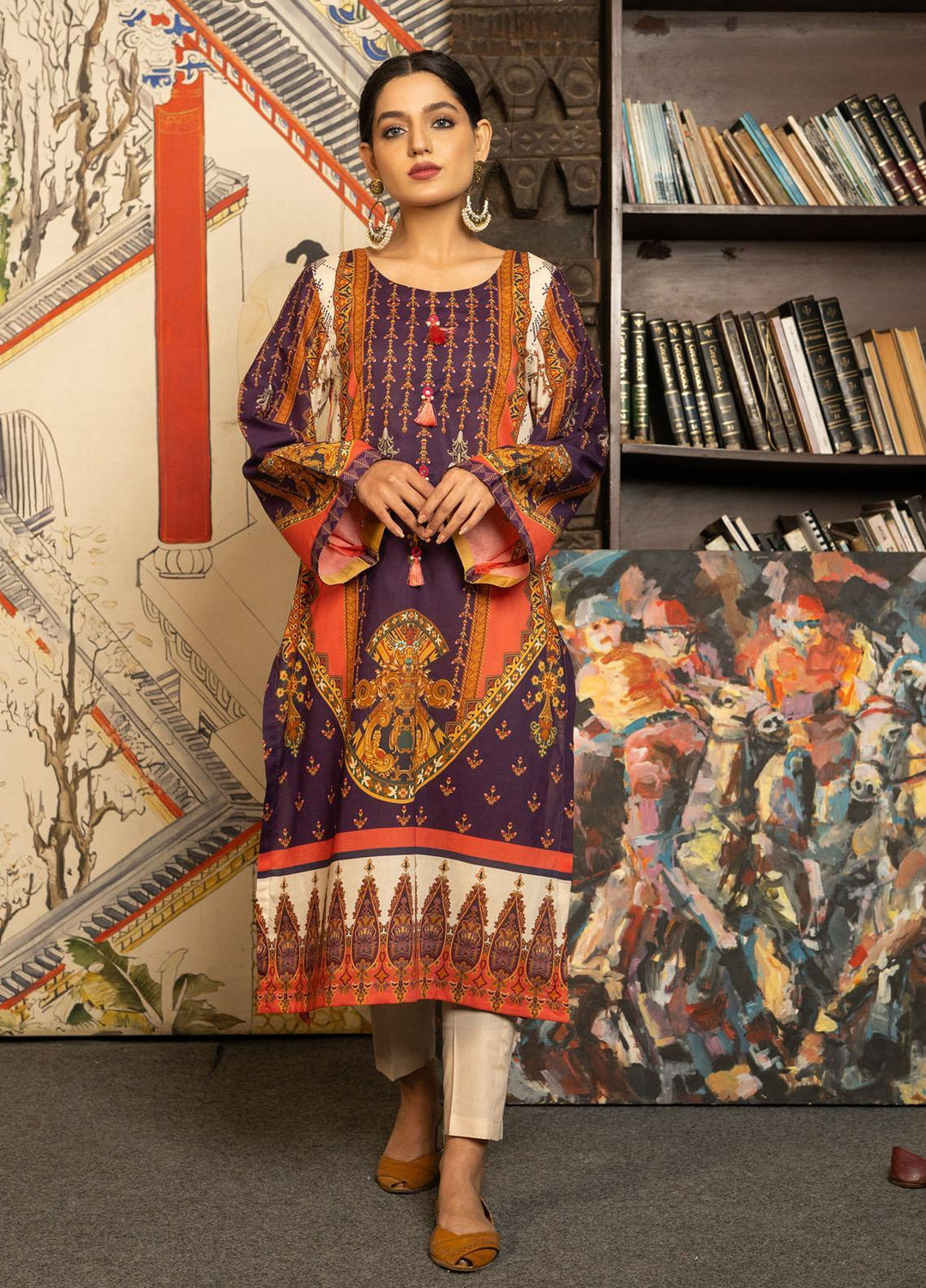 Kross Kulture Printed Lawn  Unstitched Shirt KK22RKU SU1-05 - Summer Collection