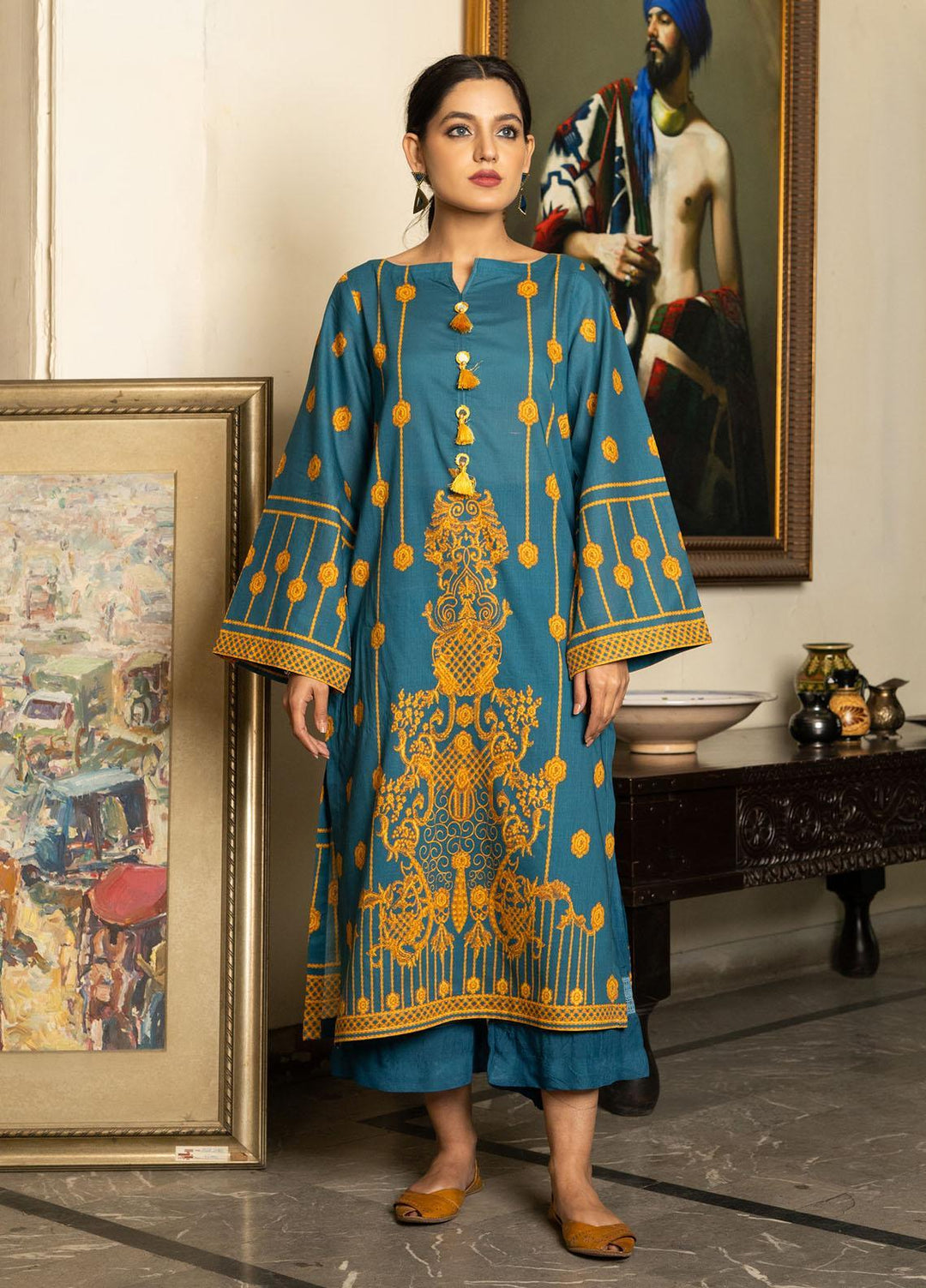 Kross Kulture Printed Lawn Unstitched Shirt KK22RKU SU1-11 - Summer Collection