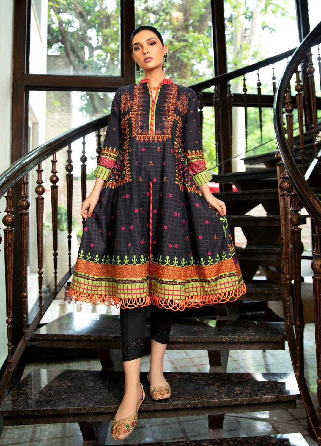 Kross Kulture Printed Cambric Unstitched Shirt KK21UP PW-03 - Winter Collection