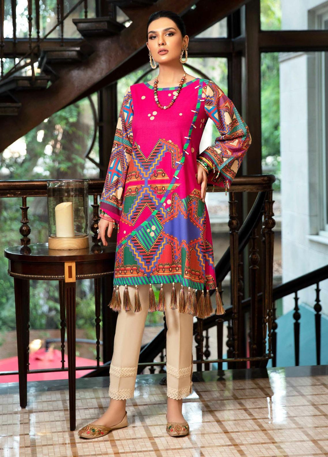 Kross Kulture Printed Cambric Unstitched Shirt KK21UP PW-04 - Winter Collection