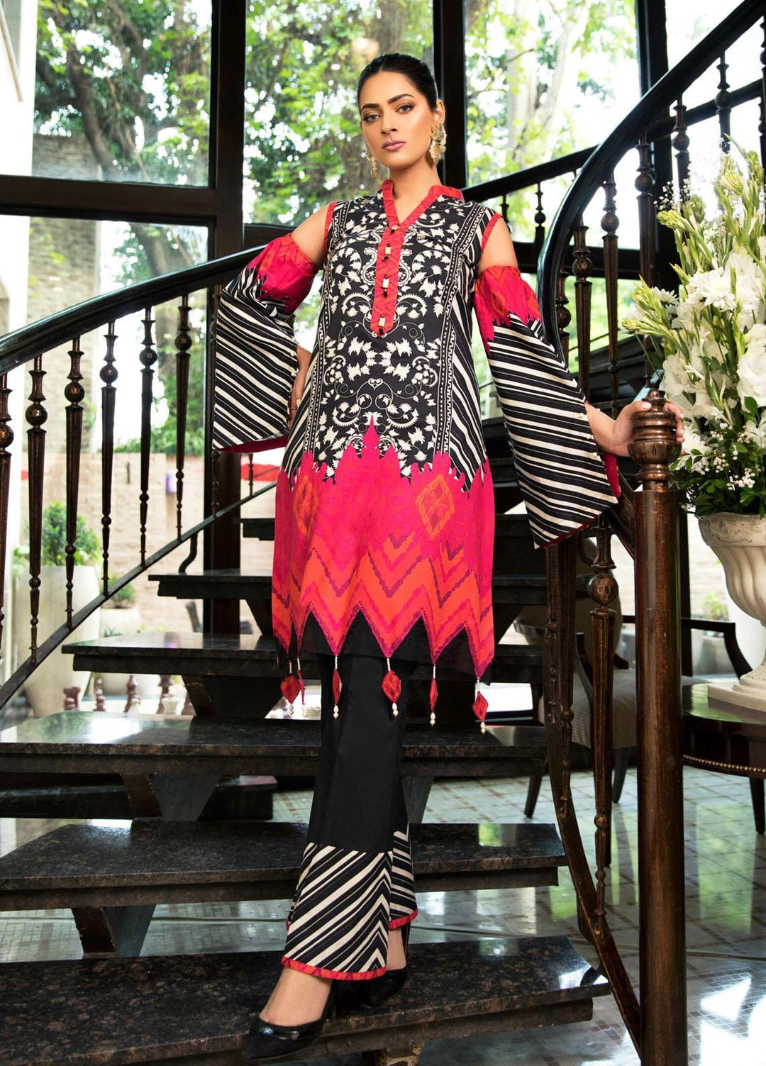Kross Kulture Printed Cambric Suits Unstitched 2 Piece KK21UP PW-12 - Winter Collection