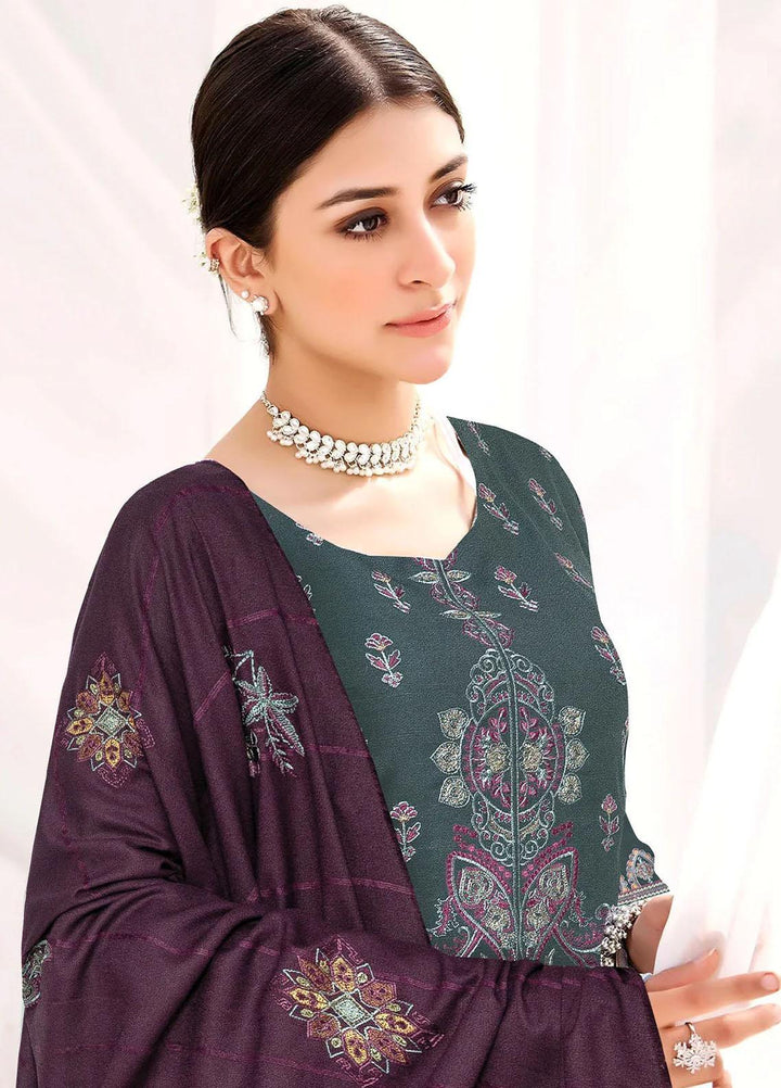 Kuch Khas By Insiya Clothing Embroidered Dhanak Suits Unstitched 3 Piece INS23KK D-03 - Winter Collection