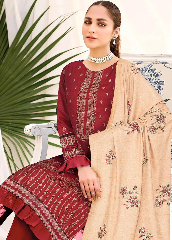 Kuch Khas By Insiya Clothing Embroidered Dhanak Suits Unstitched 3 Piece INS23KK D-04 - Winter Collection