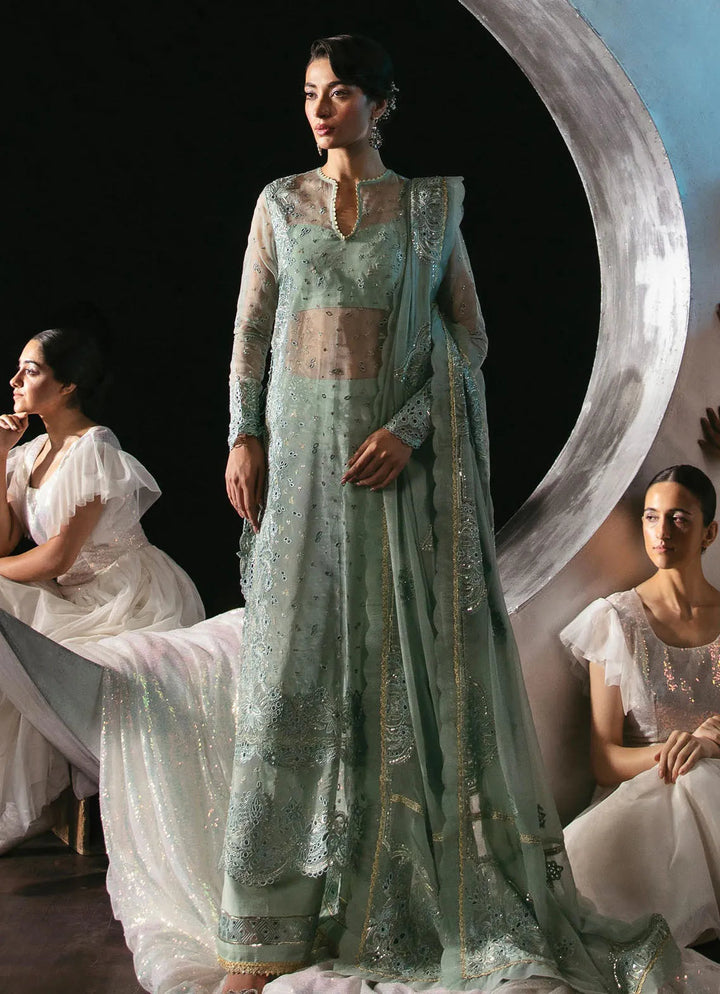 La Fuchsia By Afrozeh Embroidered Organza Suit Unstitched 3 Piece AF24L Amalfi - Festive Collection