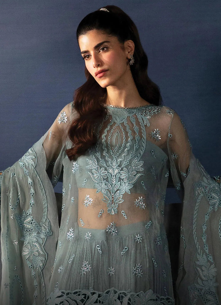 La Fuchsia By Afrozeh Embroidered Organza Suit Unstitched 3 Piece AF24L Astra - Festive Collection