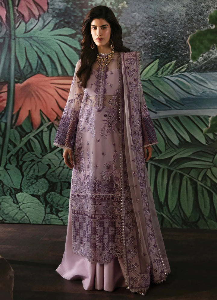 La Fuchsia By Afrozeh Embroidered Organza Suit Unstitched 3 Piece AF24L Helen - Festive Collection