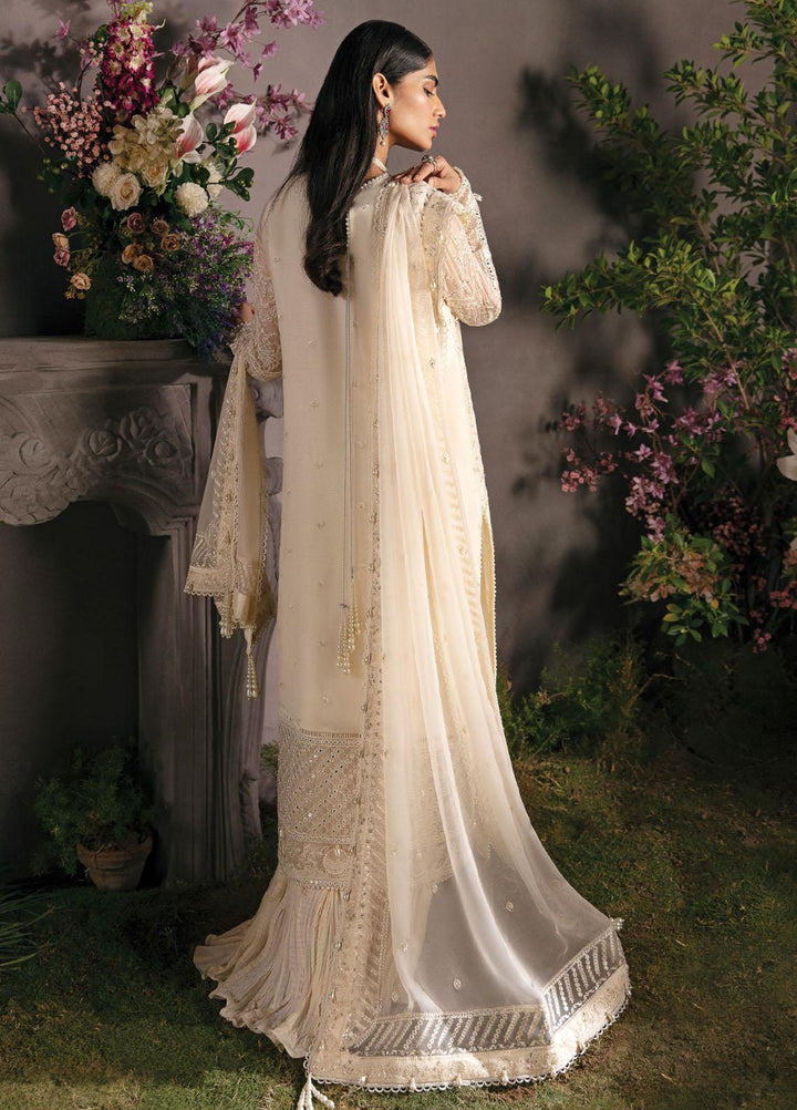 La Fuchsia By Afrozeh Embroidered Chiffon Suits Unstitched 3 Piece AF23LFS ALF-23-V1-06 Daisy Glow - Luxury Formal Collection