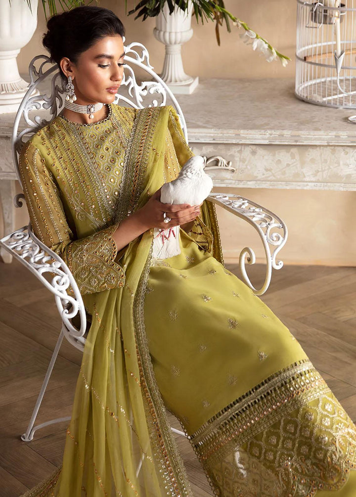 La Fuchsia By Afrozeh Embroidered Chiffon Suits Unstitched 3 Piece AF24LF D-02 Diora - Wedding Collection