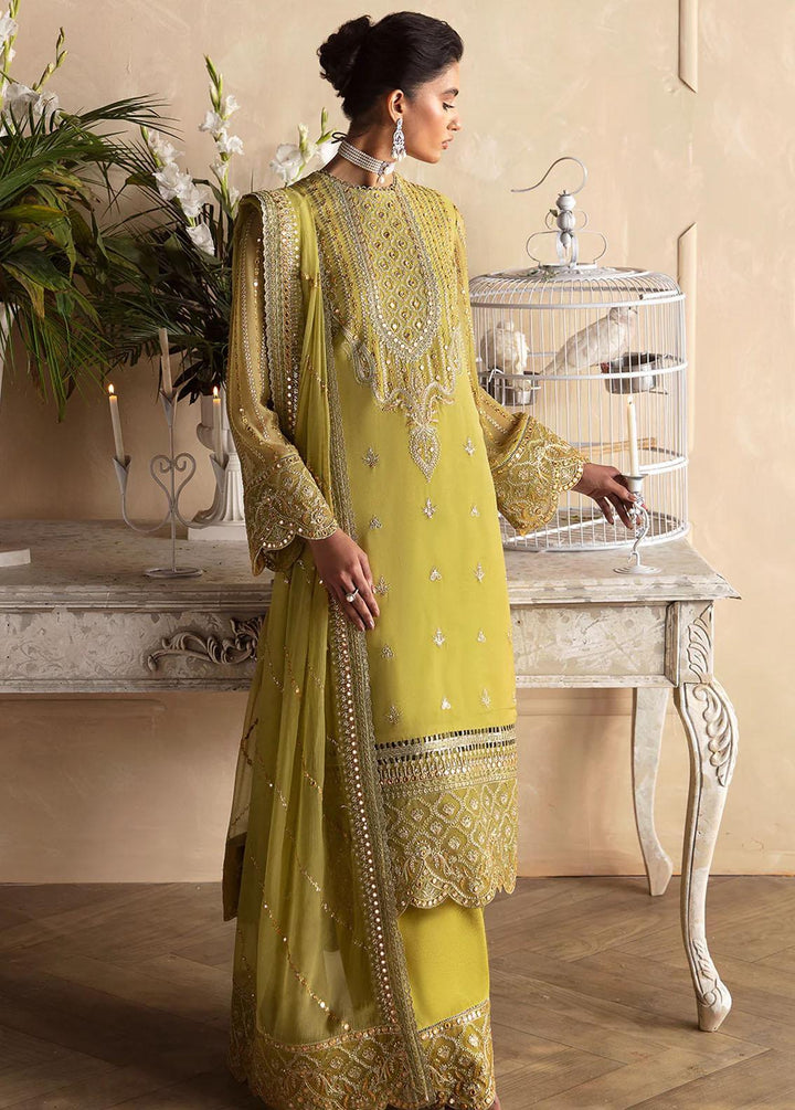 La Fuchsia By Afrozeh Embroidered Chiffon Suits Unstitched 3 Piece AF24LF D-02 Diora - Wedding Collection