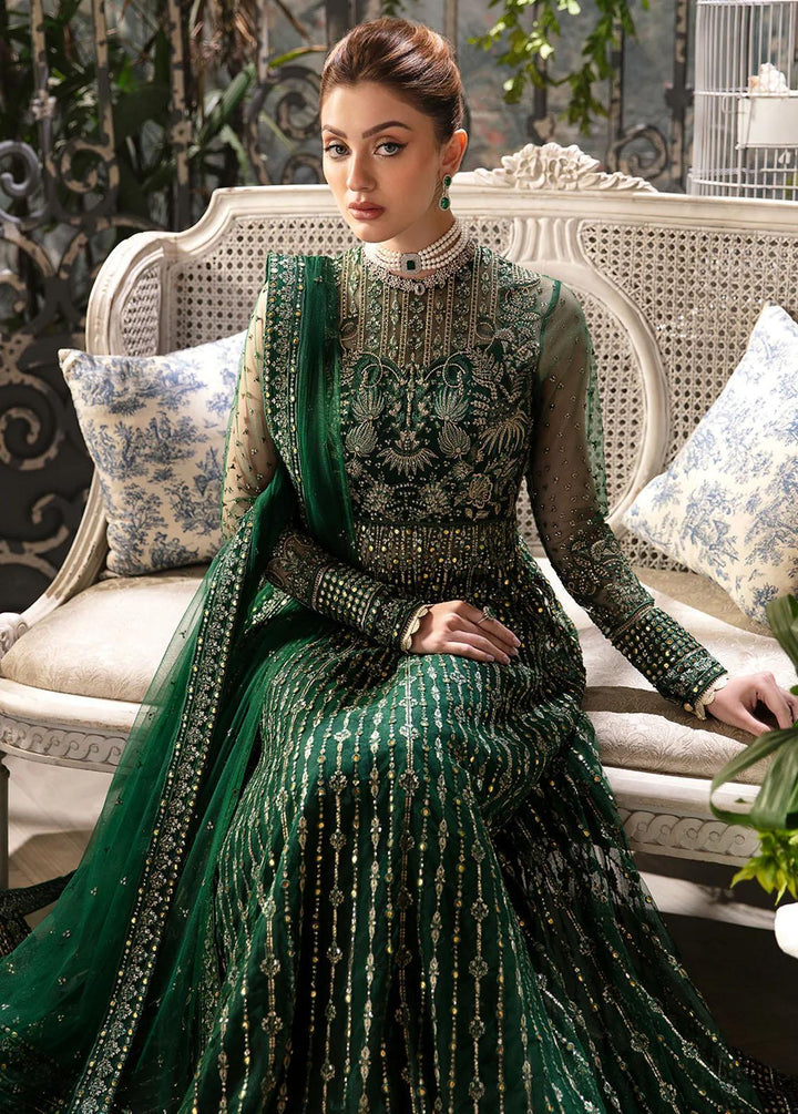 La Fuchsia By Afrozeh Embroidered Net Suits Unstitched 3 Piece AF24LF D-08 Fiora - Wedding Collection