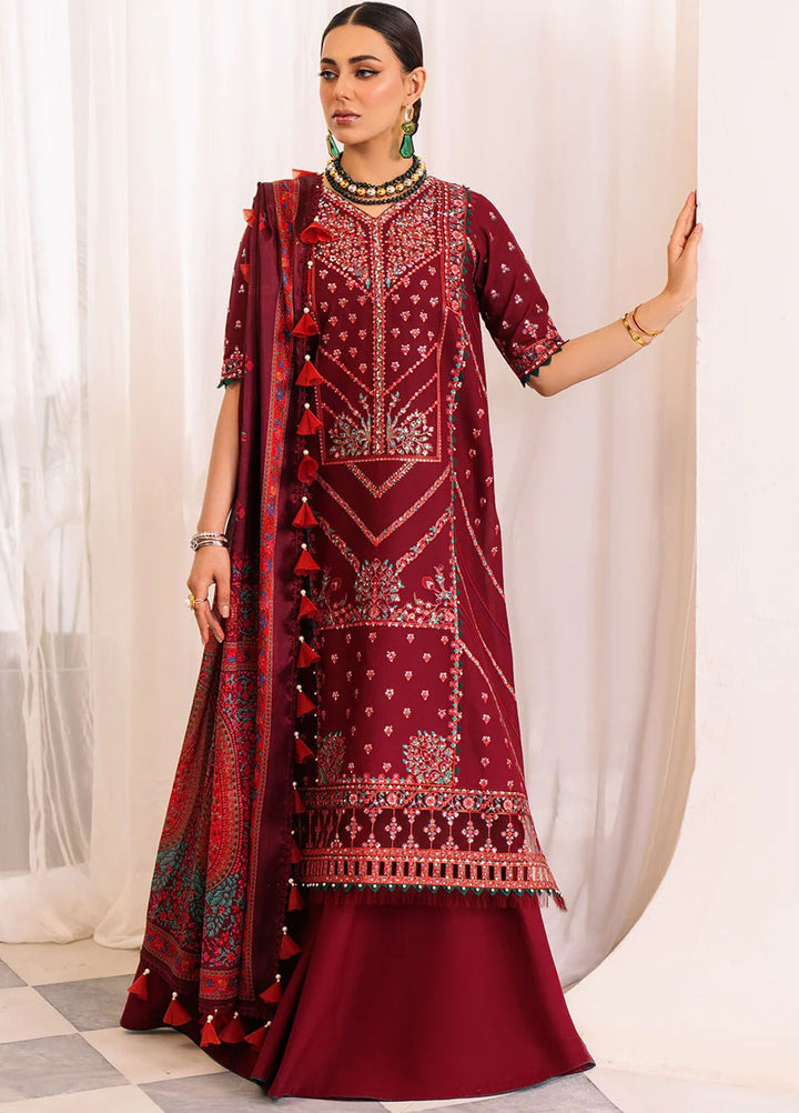La Hira by Bin Ilyas Embroidered Lawn Suits Unstitched 3 Piece BI24LH 204A - Summer Collection