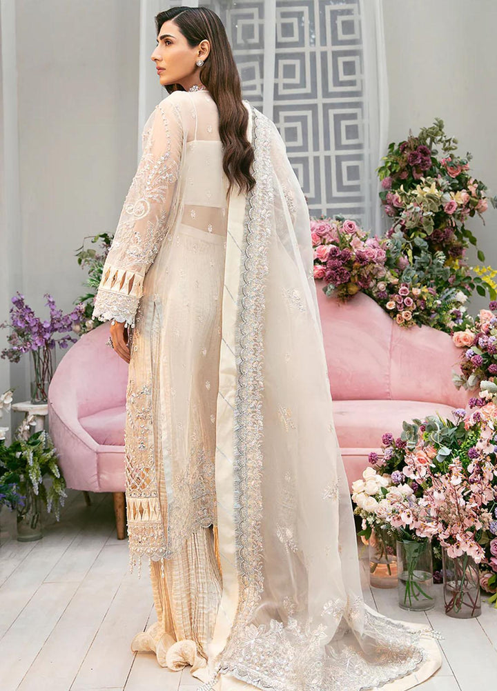 La more By Sardinia Embroidered Organza Suits Unstitched 3 Piece SRD23LM SR-101 Dazzel Dew - Wedding Collection