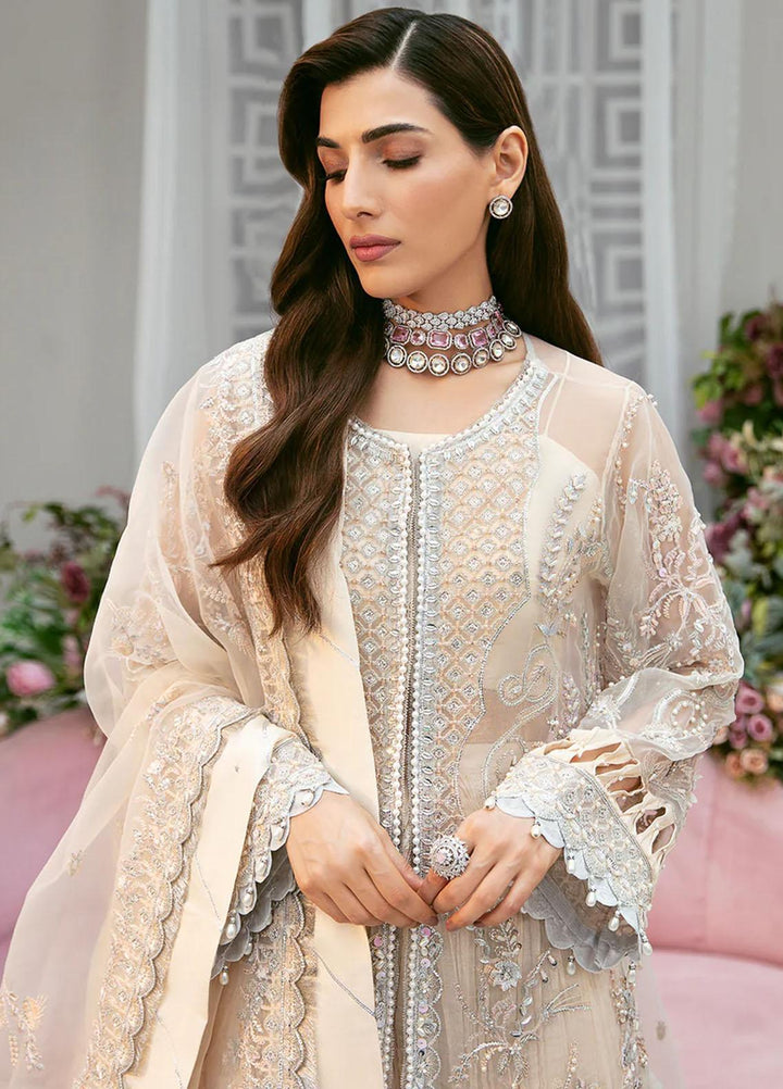La more By Sardinia Embroidered Organza Suits Unstitched 3 Piece SRD23LM SR-101 Dazzel Dew - Wedding Collection