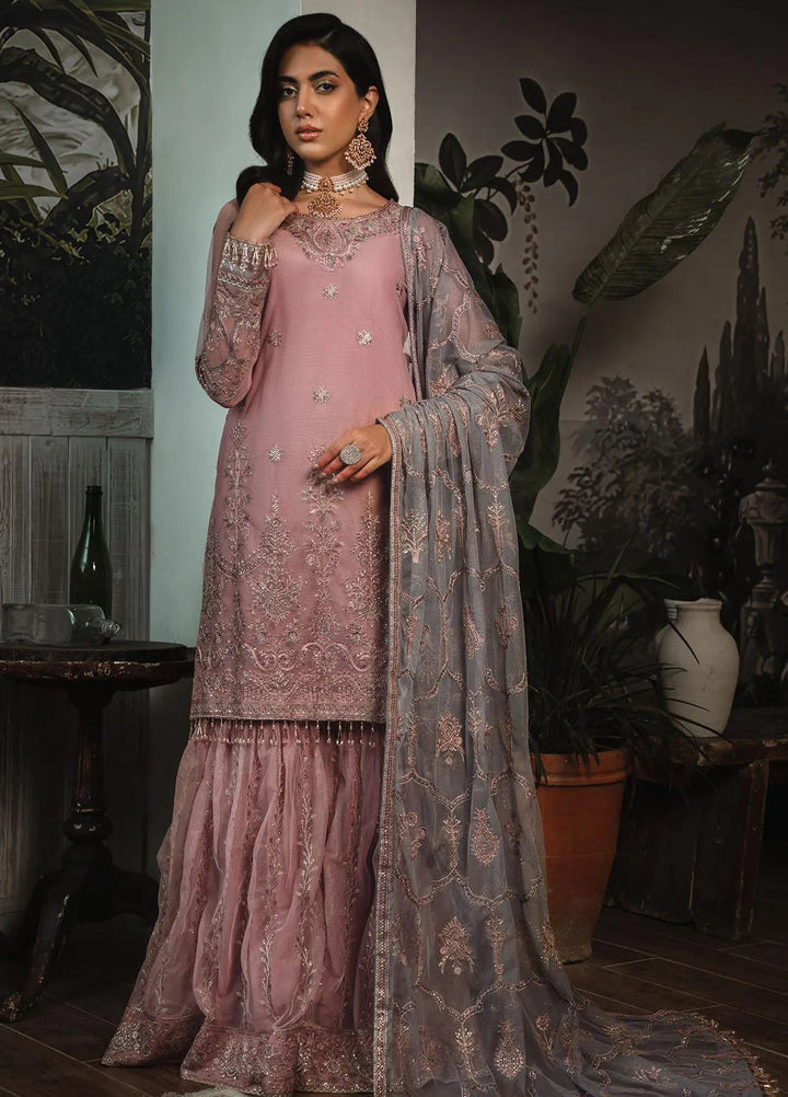 La Rosella By Zarif Pret Embroidered Net Suit 4 Piece ZF23LR ZLR 03 Bloom