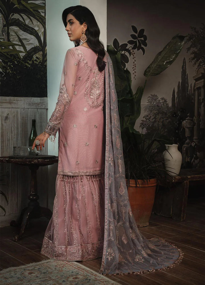 La Rosella By Zarif Pret Embroidered Net Suit 4 Piece ZF23LR ZLR 03 Bloom