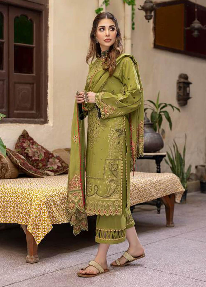 Laadli by Humdum Embroidered Woolen Suits Unstitched 3 Piece HD22L D-05 - Winter Collection