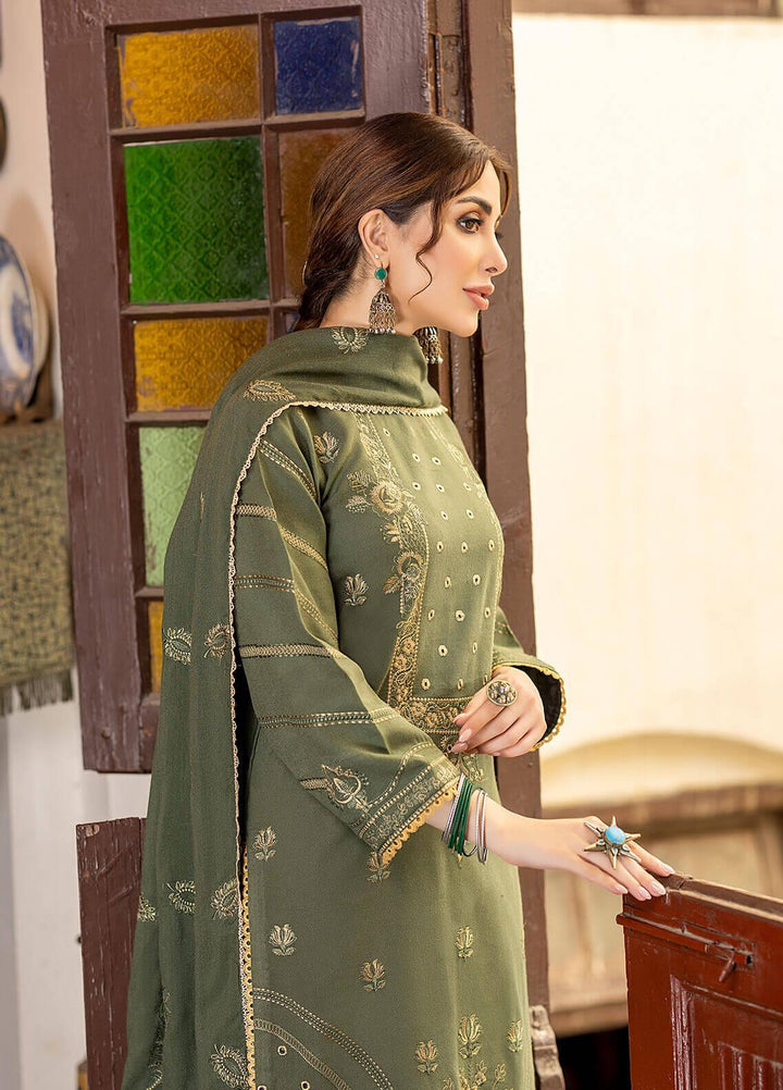 Laadli by Humdum Embroidered Woolen Suits Unstitched 3 Piece HD22L D-09 - Winter Collection