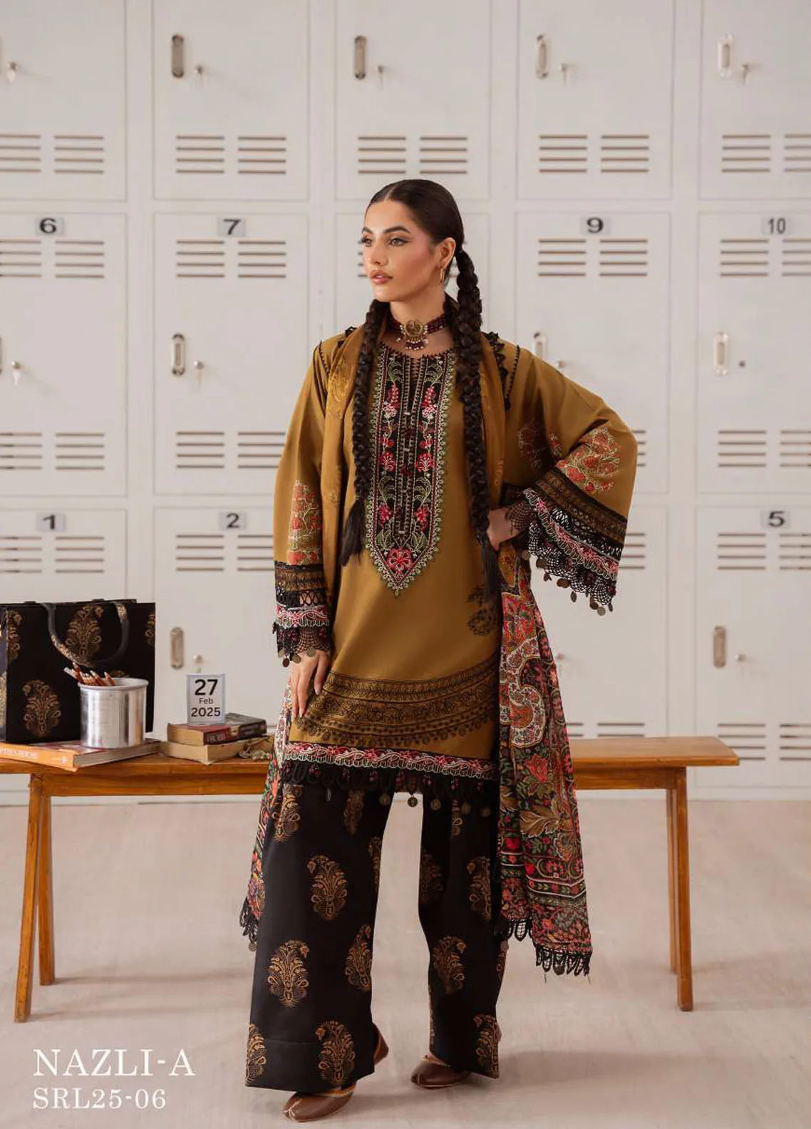 Saira Rizwan Embroidered Lawn Suits Unstitched 3 Piece SR21E 03 Kelaya - Eid Collection