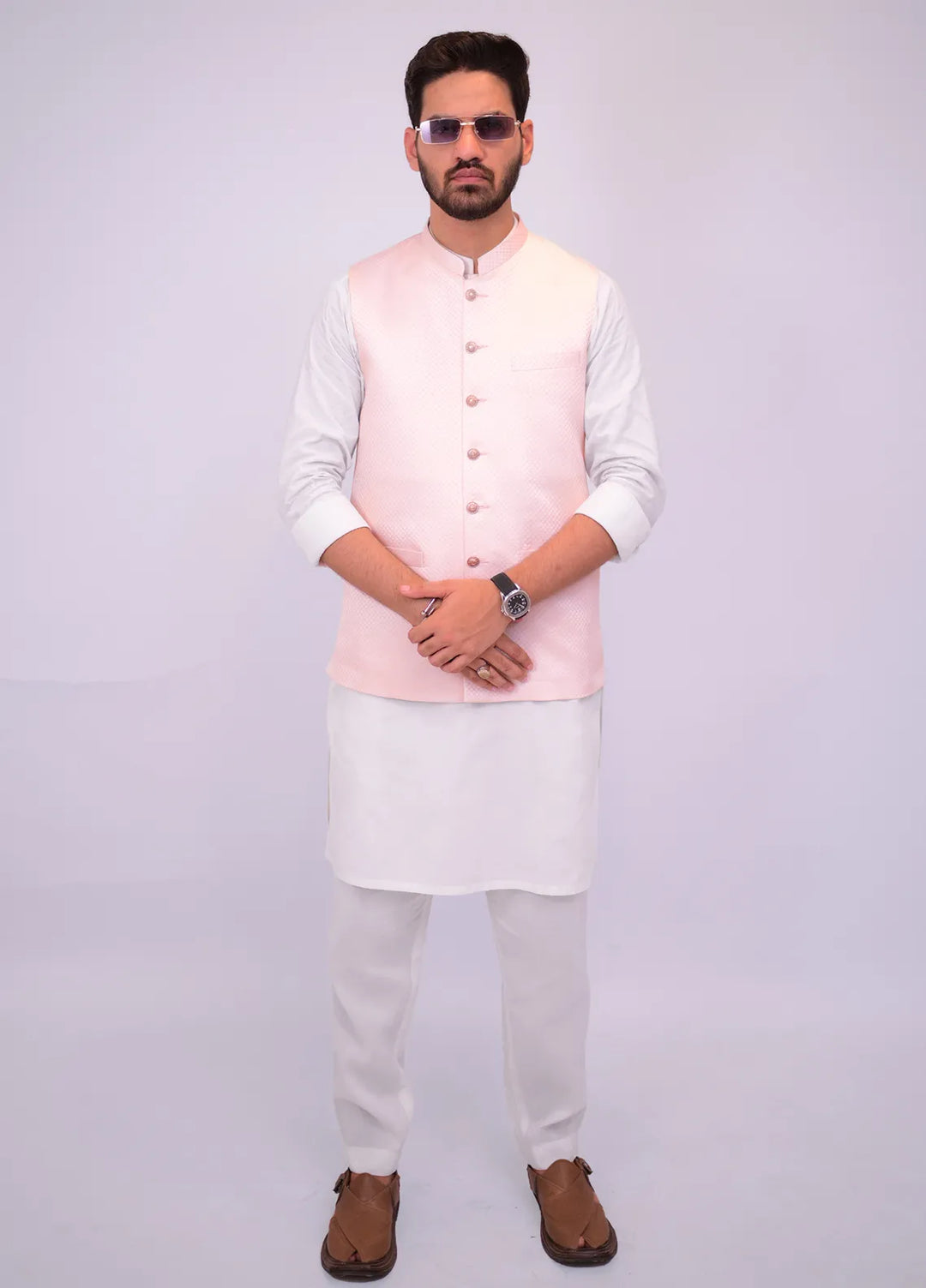 Label M Jamawar Fancy Men Waistcoat - WC11