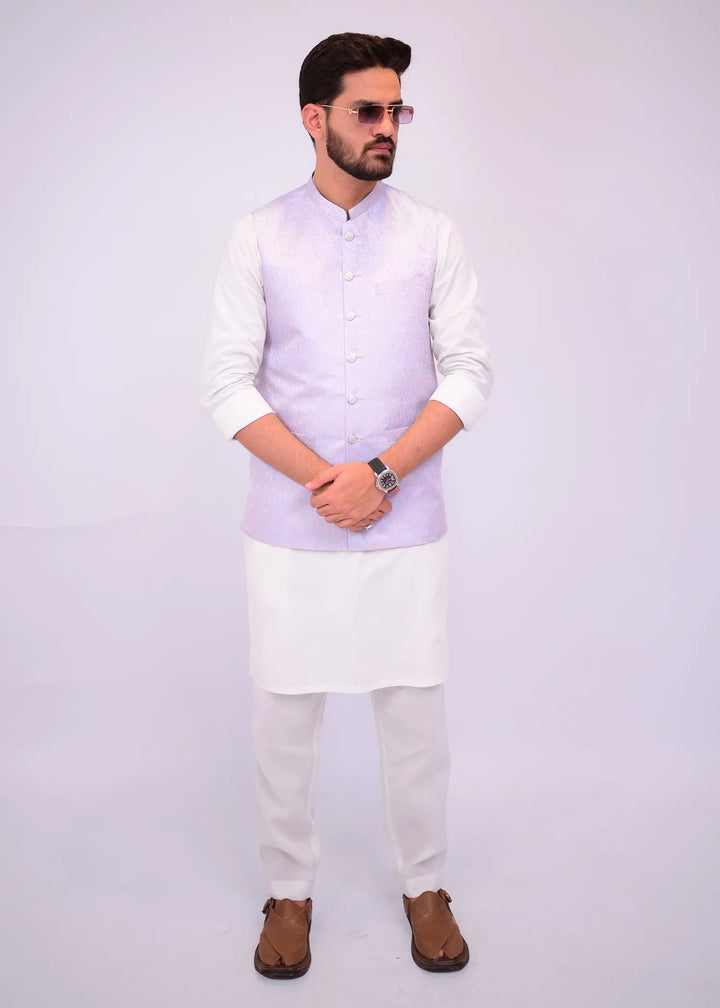 Label M Jamawar Fancy Men Waistcoat - WC9