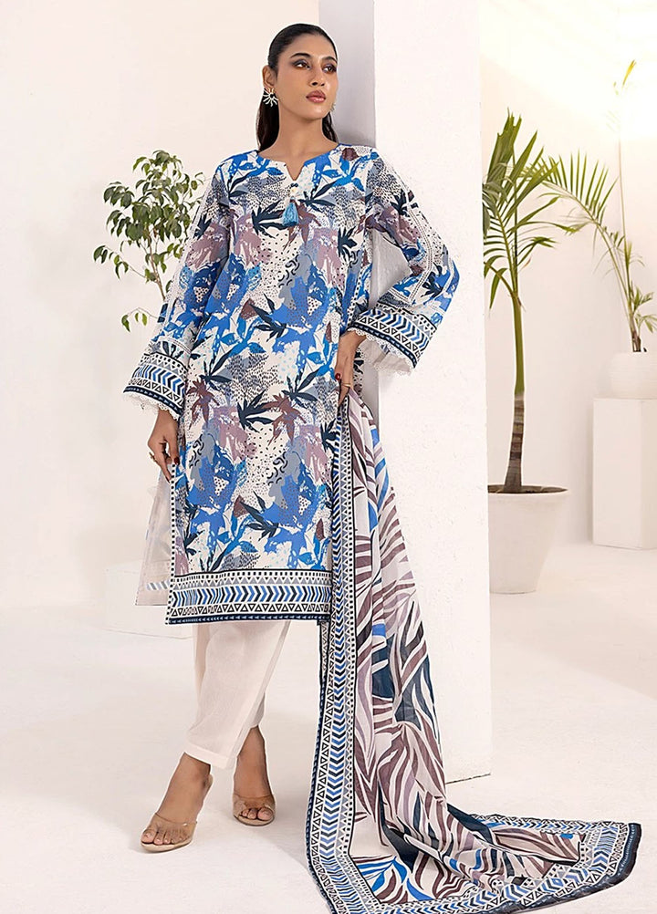 Laira by Salitex Printed Lawn Suits Unstitched 3 Piece SSW6U3P248UT - Summer Collection