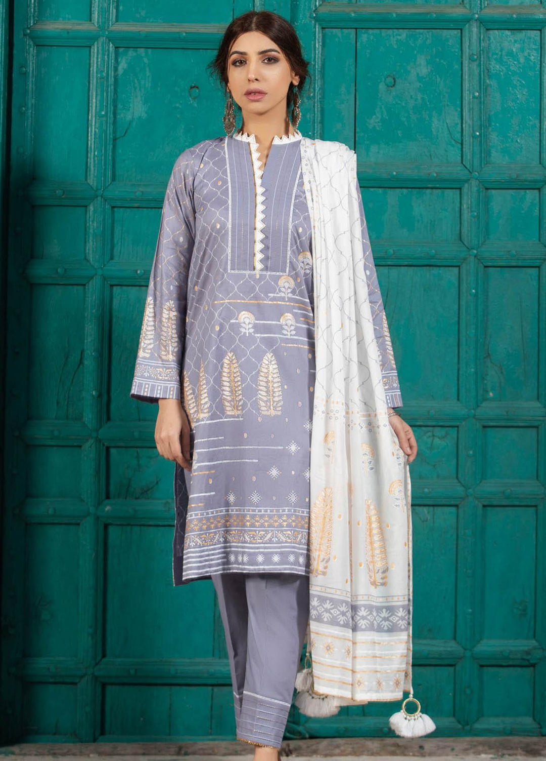 Dareechay By Lakhany Printed Lawn Suits Unstitched 3 Piece LSM21D 3006 - Summer Collection