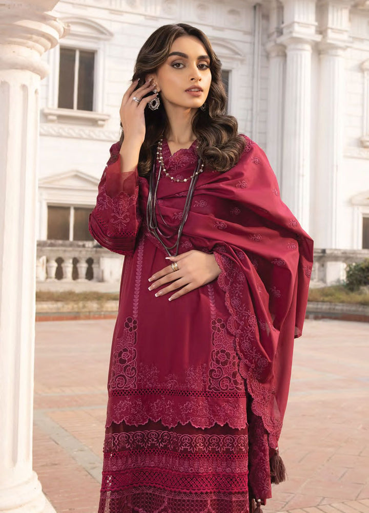 Lakhany Embroidered Lawn Suits Unstitched 3 Piece LSM24S LG-SK-0080 - Spring Summer Collection