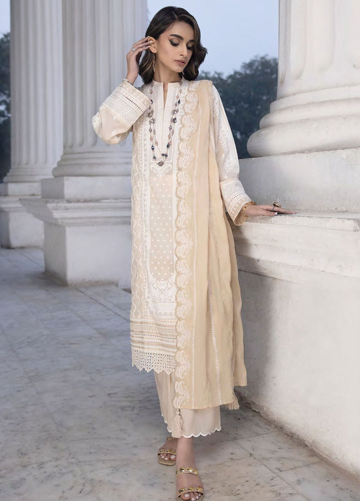 Lakhany Embroidered Lawn Suits Unstitched 3 Piece LSM24S LG-SR-0122 - Spring Summer Collection