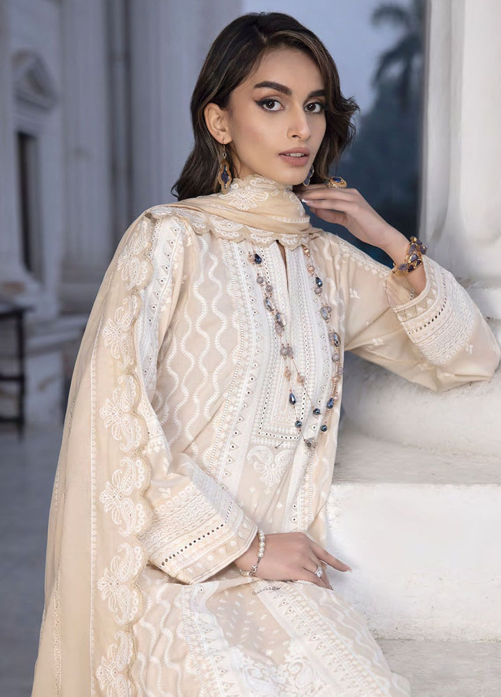 Lakhany Embroidered Lawn Suits Unstitched 3 Piece LSM24S LG-SR-0122 - Spring Summer Collection