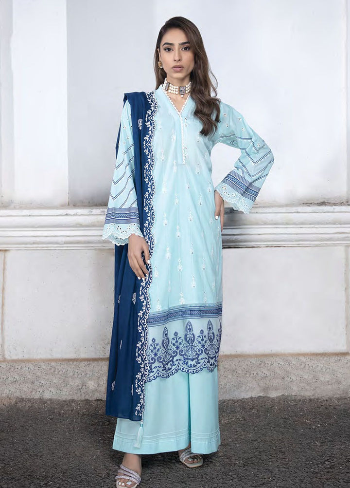 Lakhany Embroidered Lawn Suits Unstitched 3 Piece LSM24S LG-SR-0123 - Spring Summer Collection