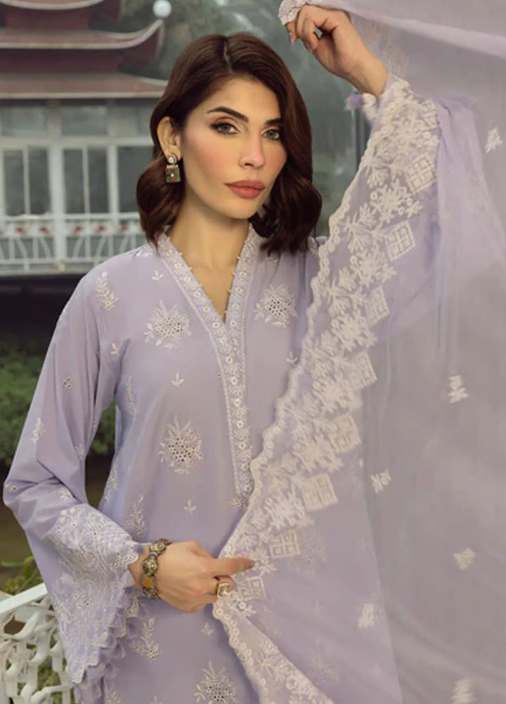 Lakhany Embroidered Lawn Suits Unstitched 3 Piece LSM25EL LG-UB-0125 - Eid Collection